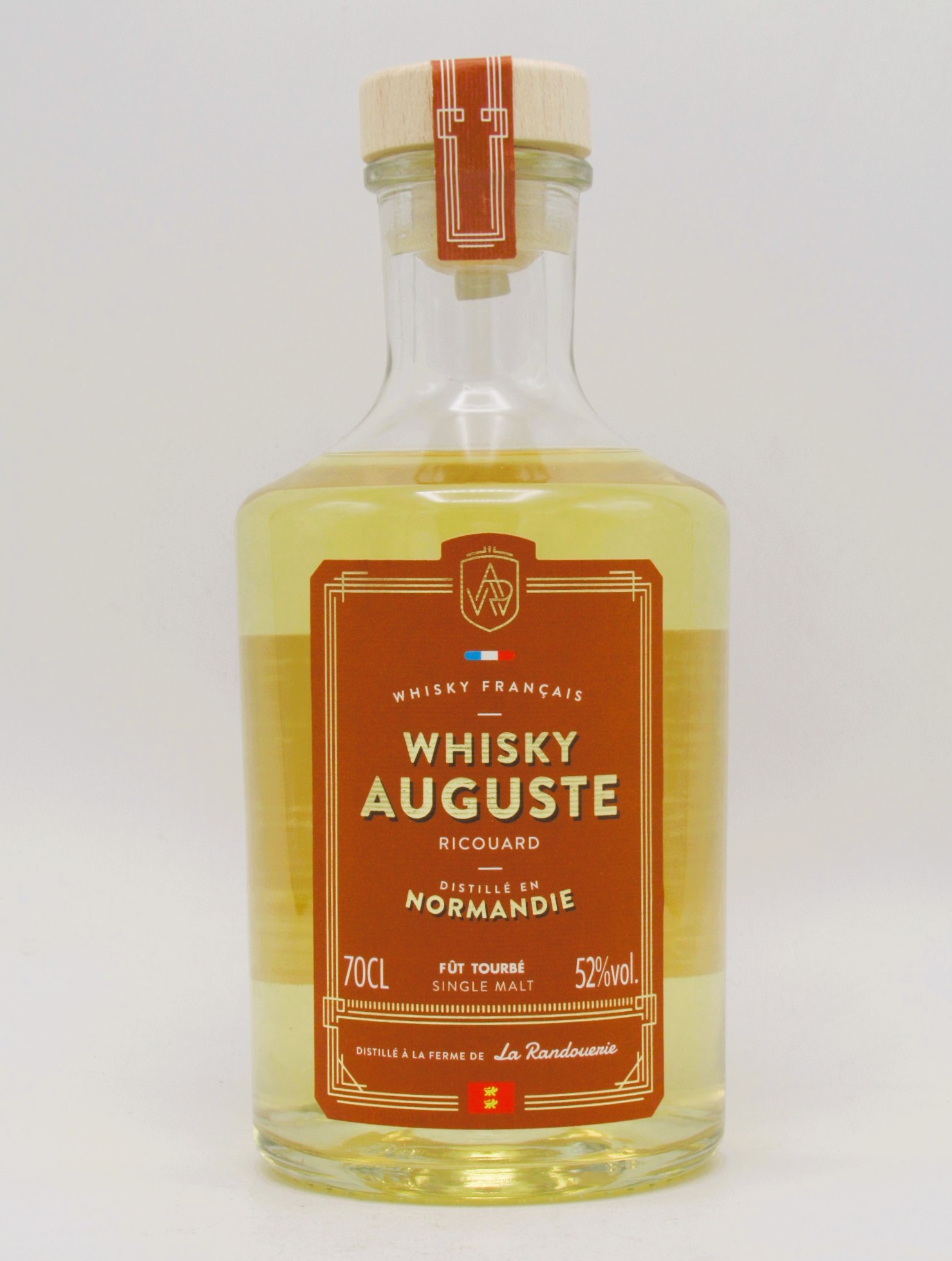 Single Malt Whisky Bio Auguste Ricouard Tourbé