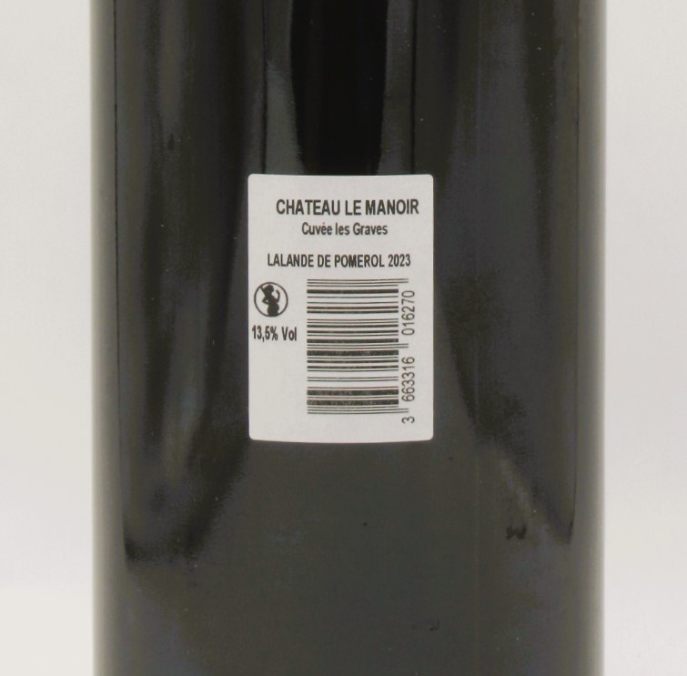 Lalande de Pomerol Château Le Manoir- Cuvée les Graves 2023 Magnum