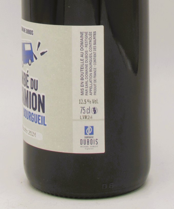 Bourgueil Tombé Du Camion Domaine Dubois 2024