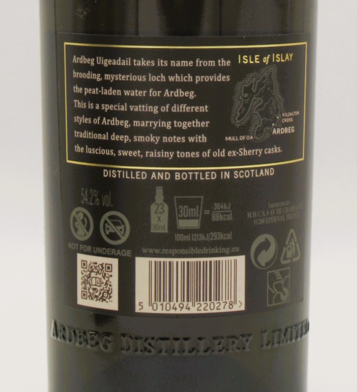 Single Malt Scotch Whisky Ardbeg The Uigeadail