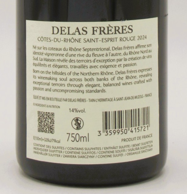 Cotes du Rhône Saint Esprit Maison Delas 2024