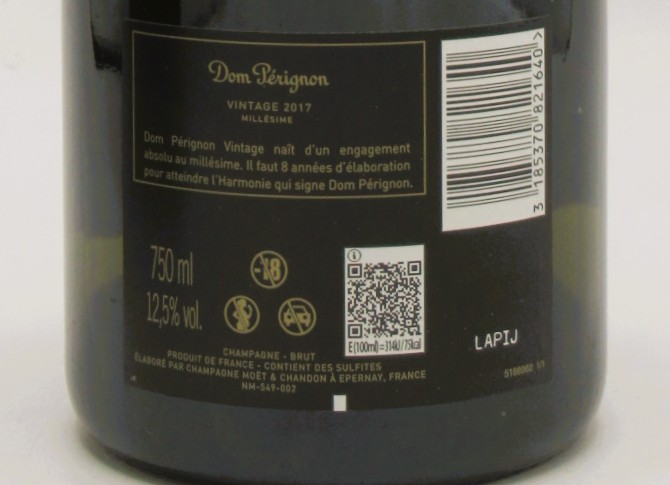 Champagne Dom Perignon Vintage 2017