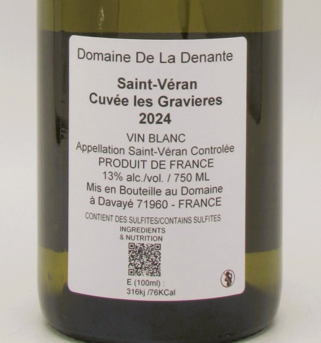 Saint Veran Les Gravières Domaine La Denante 2024