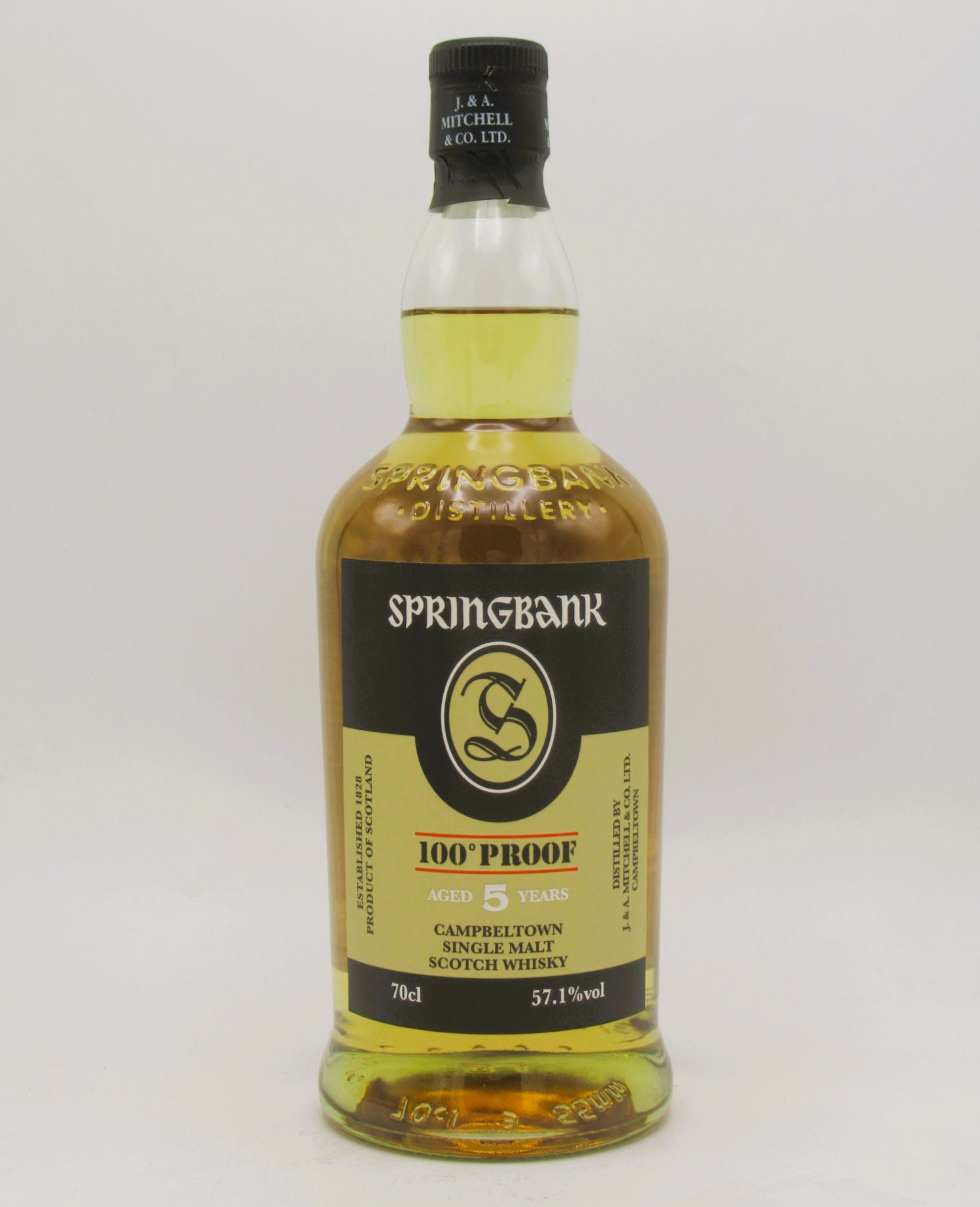 Single Malt Scotch Whisky The Springbank 5 Ans 100 Proof