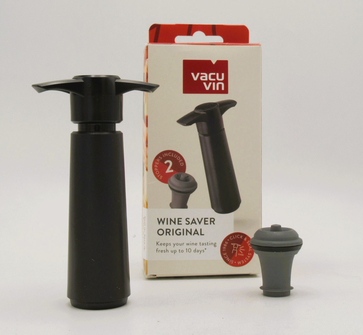 Pompe A Vide Vacuvin + 2 Bouchons