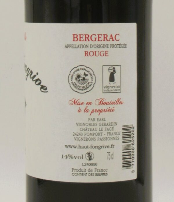Bergerac L’Irréductible Chateau Haut-Fongrive 2022