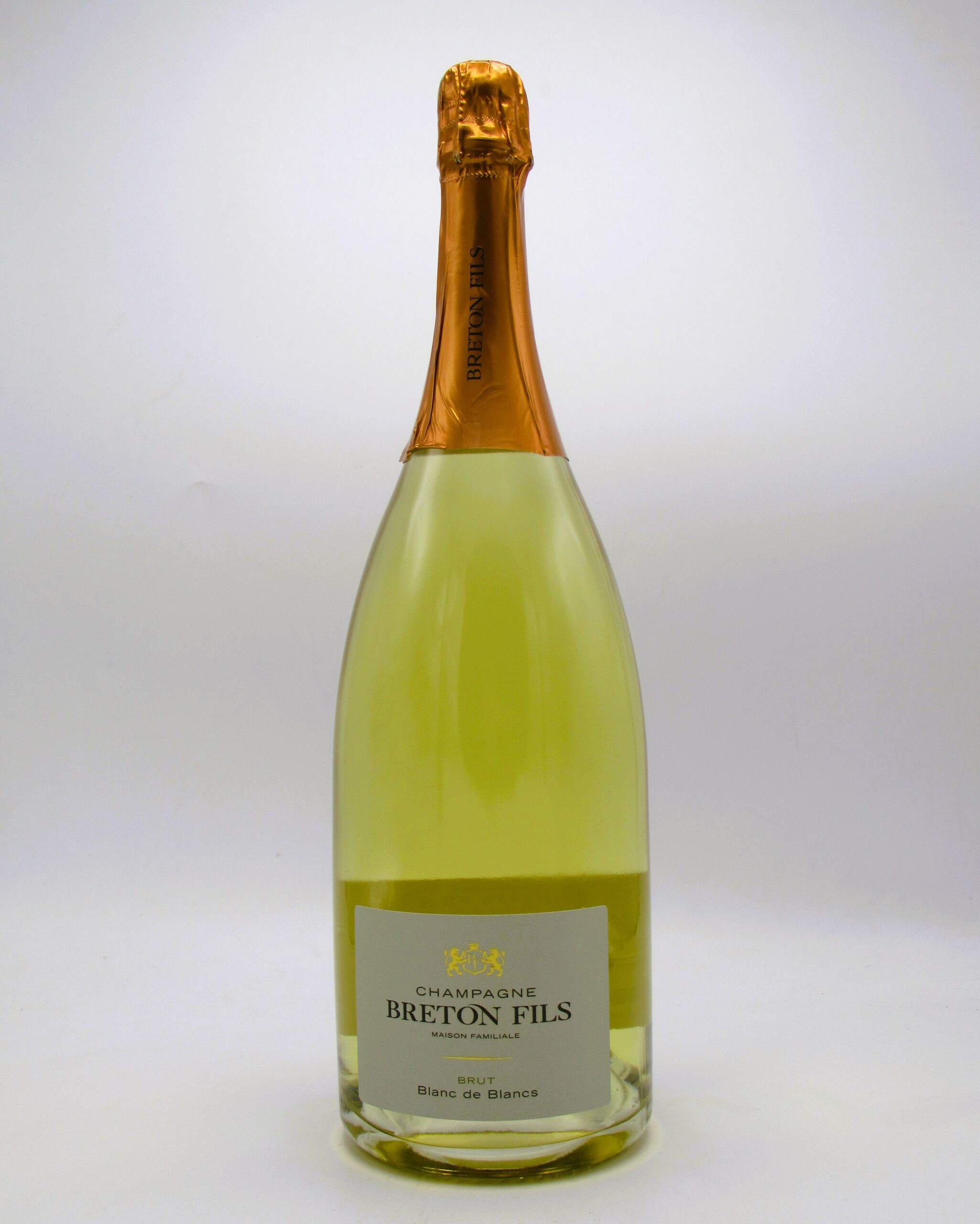 Champagne Récoltant Breton Fils Blanc de Blancs Magnum - La Cave  Saint-Vincent