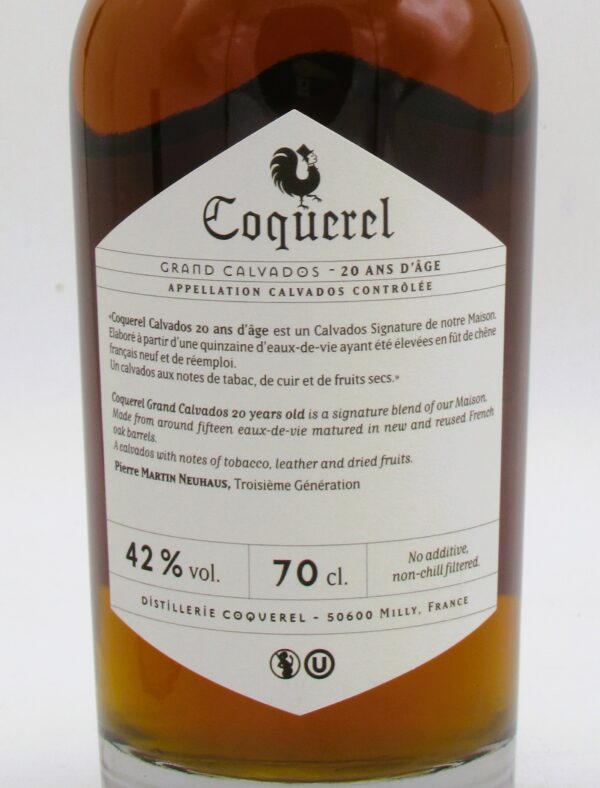 Calvados Domaine du Coquerel 20 Ans