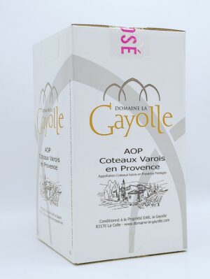 Coteaux Varois en Provence rosé Domaine La Gayolle 5 litres