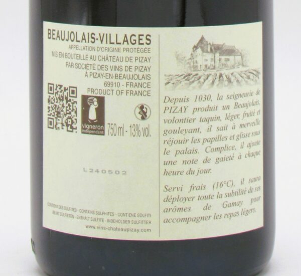 Beaujolais Villages Château de Pizay 2022