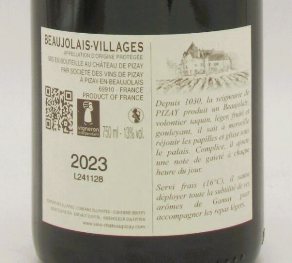 Beaujolais Villages Château de Pizay 2023