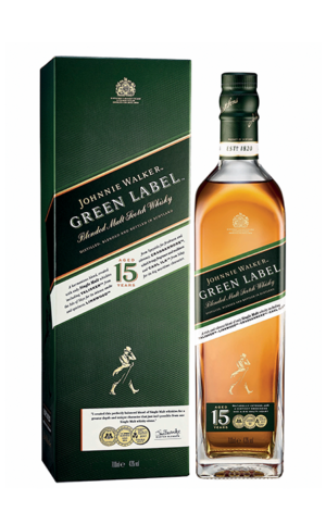 Blended Malt Whisky Johnnie Walker Green Label 15 Ans