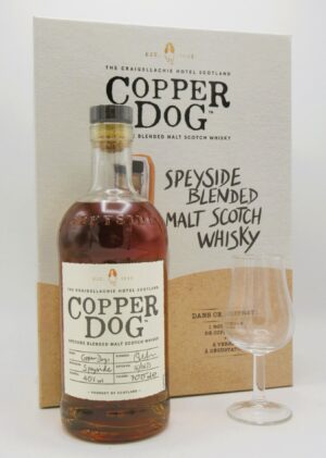 Blended Scotch Whisky Copper Dog Coffret 2 Verres