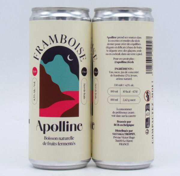 Apolline Boisson Naturelle de Fruits Fermentés Framboise