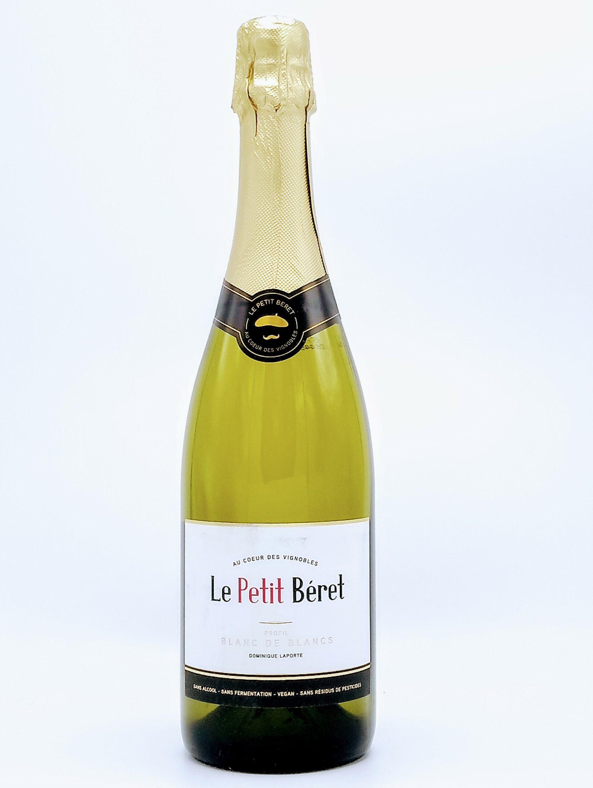 Boisson Sans Alcool Effervescente Blanc de Blancs Le Petit Beret - La Cave  Saint-Vincent