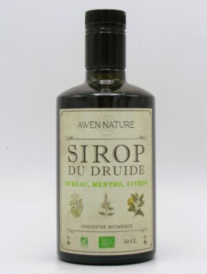 Sirop du Druide bio Sureau Citron Menthe Awen Nature