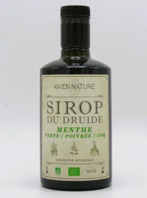 Sirop du Druide bio Les Trois Menthes Awen Nature