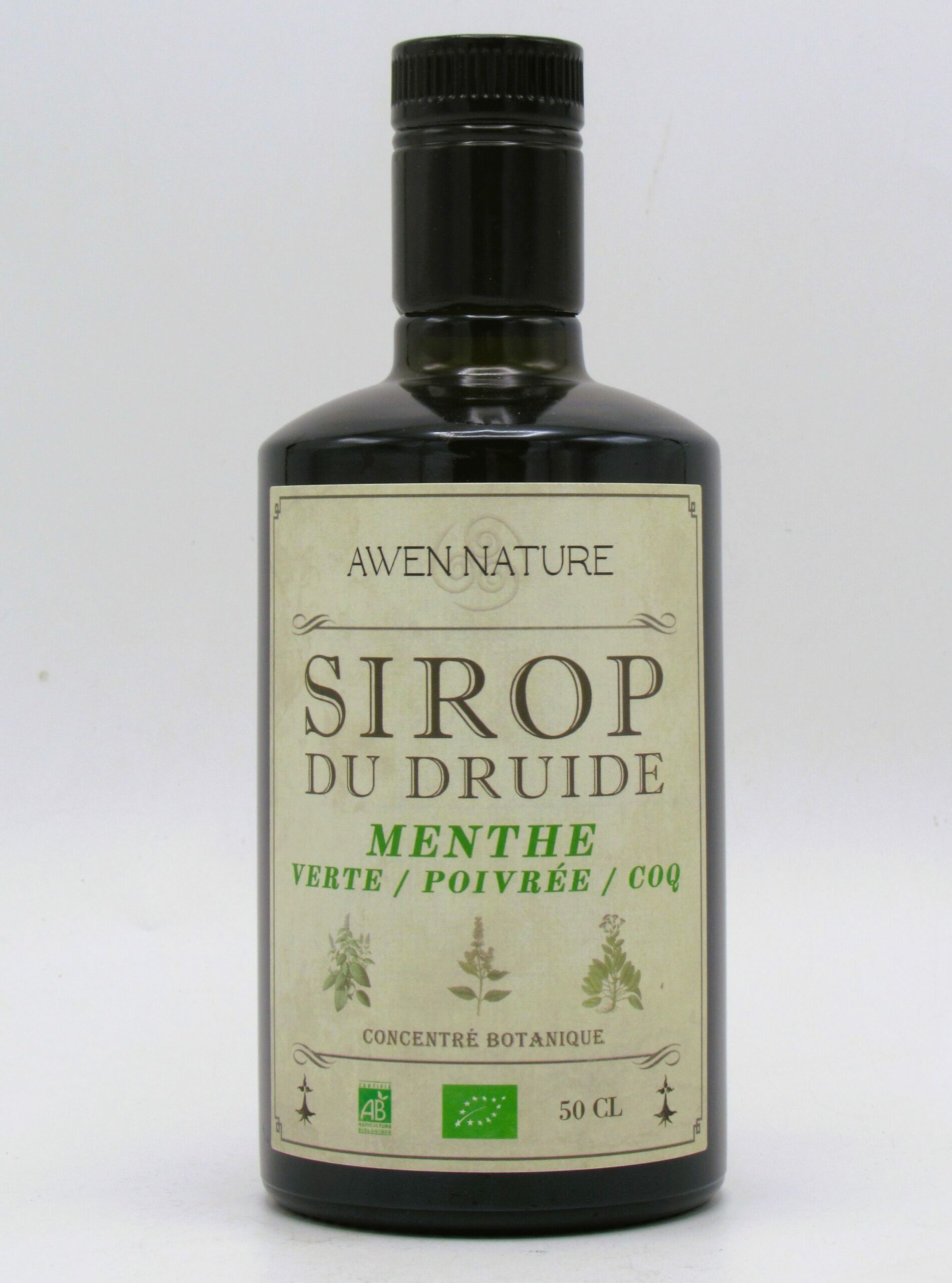 Sirop du Druide bio Les Trois Menthes Awen Nature