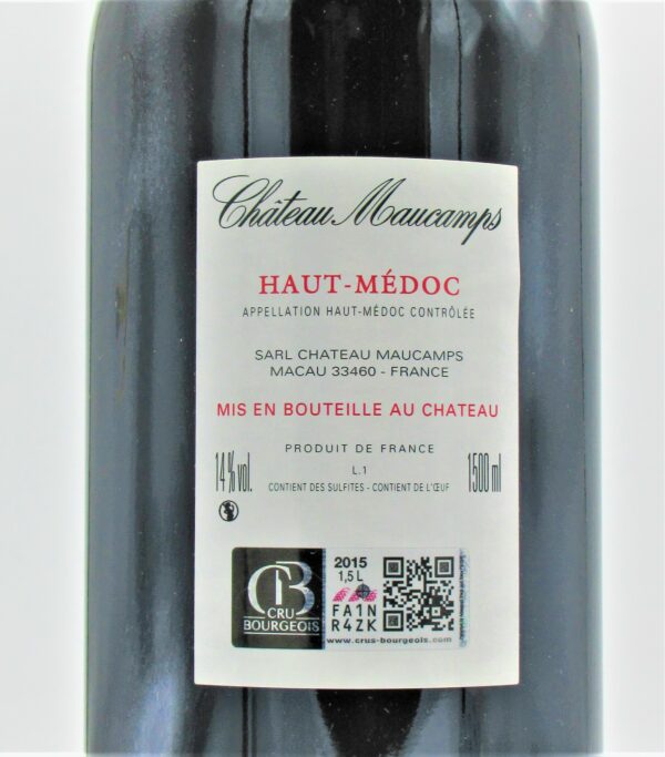 Haut Medoc Cru Bourgeois Chateau Maucamps 2015 Magnum
