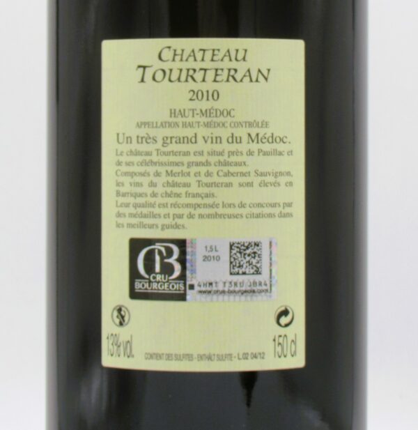 Haut Medoc Cru Bourgeois Chateau Tourteran 2010 Magnum