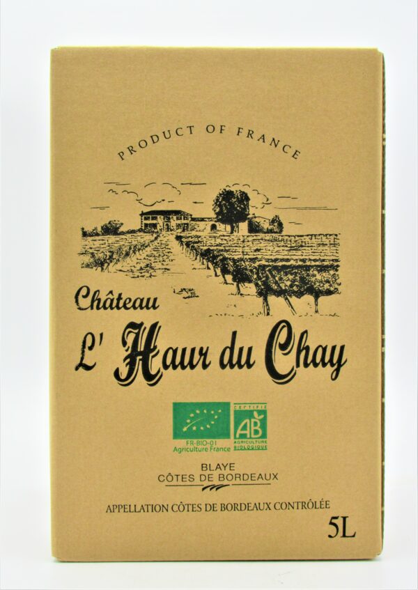 Cotes de Blaye Bio Chateau L'Haur du Chay 5 Litres