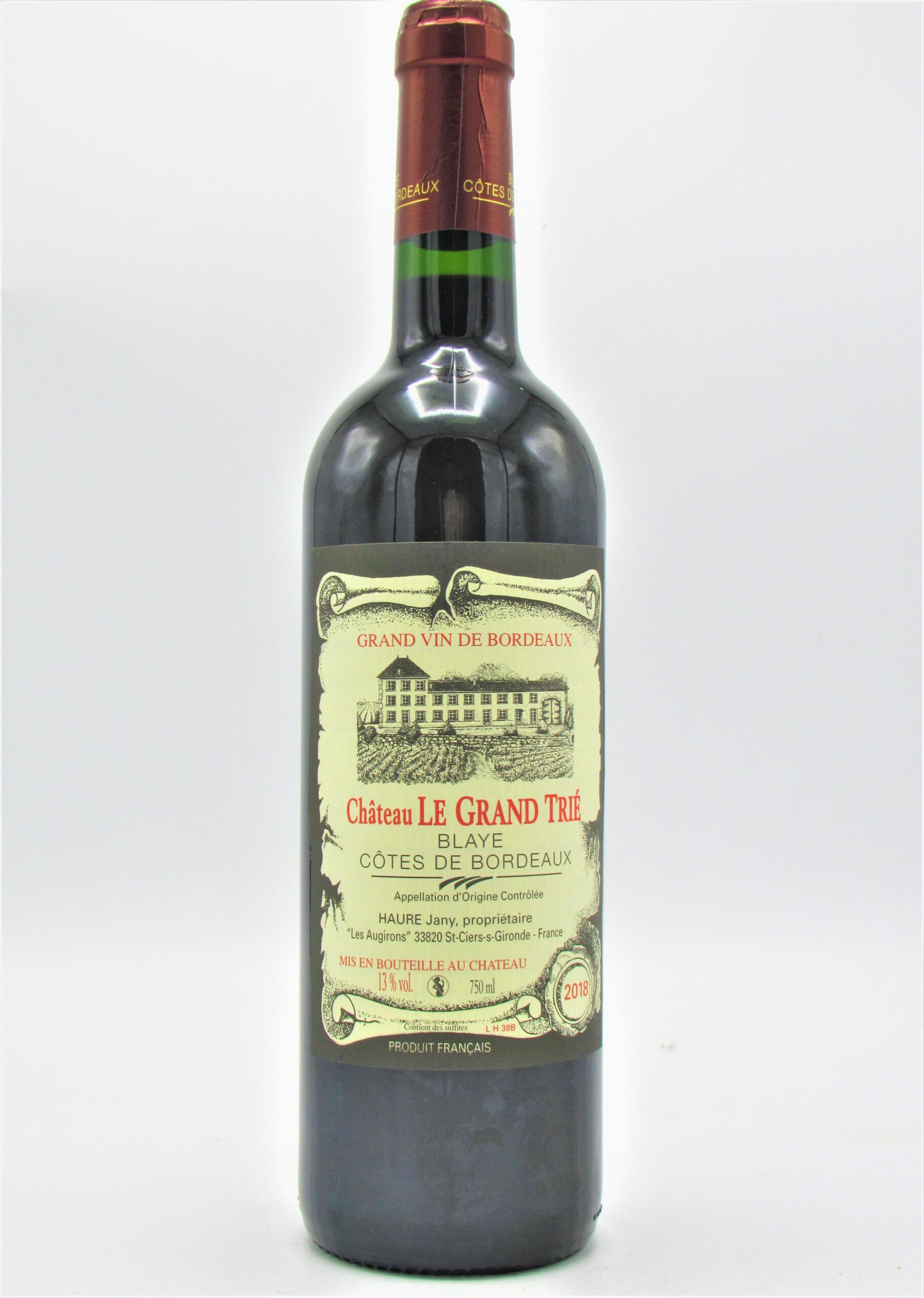 Cotes de Blaye Chateau Grand Trié 2018 La Cave SaintVincent