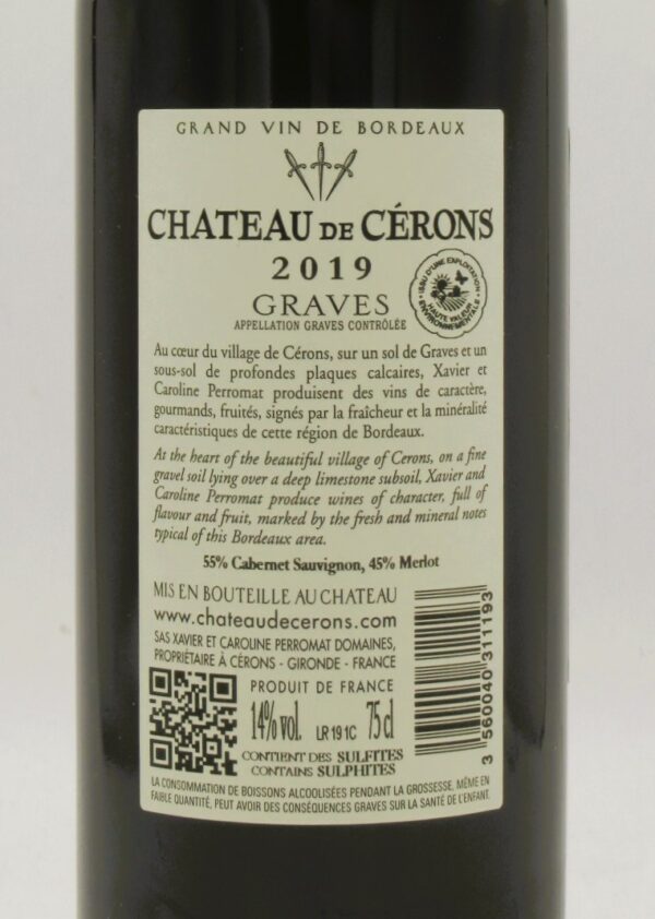 Graves Rouge Chateau de Cerons 2019