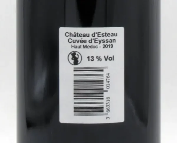 Haut Médoc Cuvée d'Eyssan Chateau d’Esteau 2019