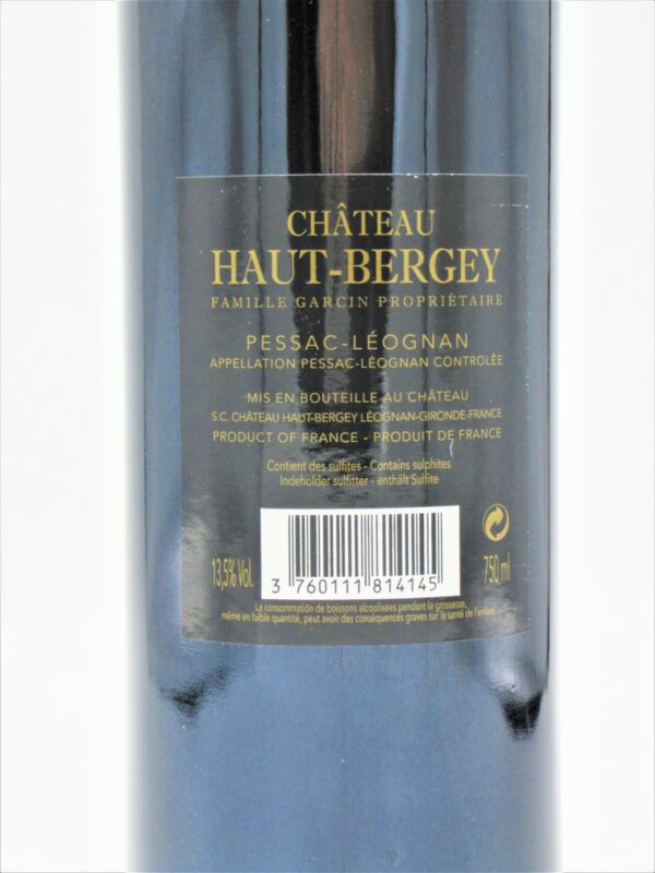 Pessac Leognan Rouge Chateau Haut Bergey 2014