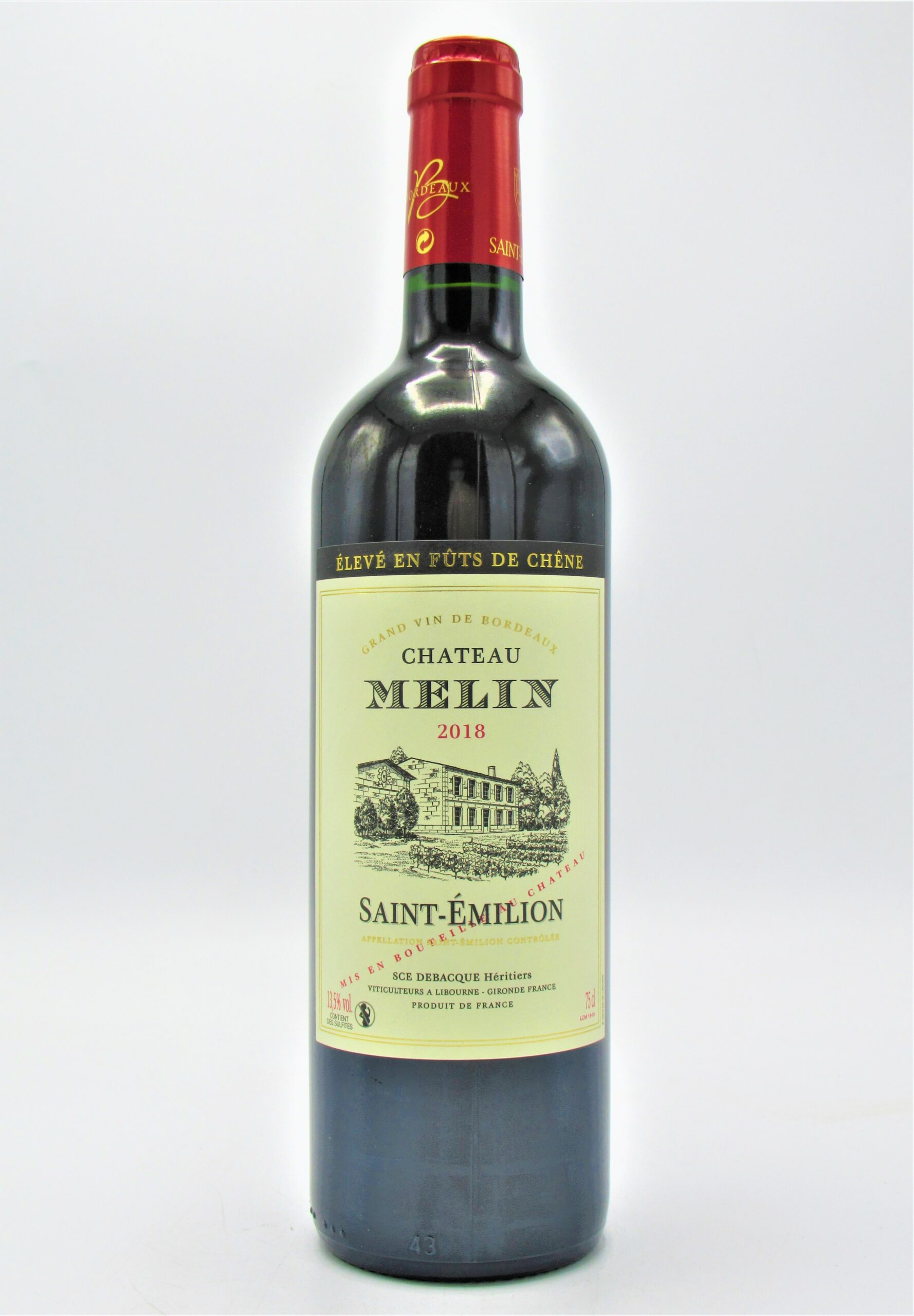 Saint Emilion Chateau Melin 2018 La Cave SaintVincent