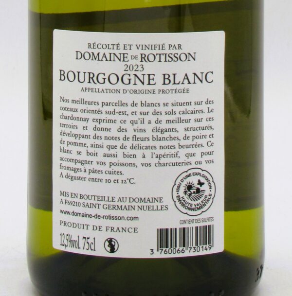 Bourgogne Chardonnay Les Chères Domaine Rotisson 2023