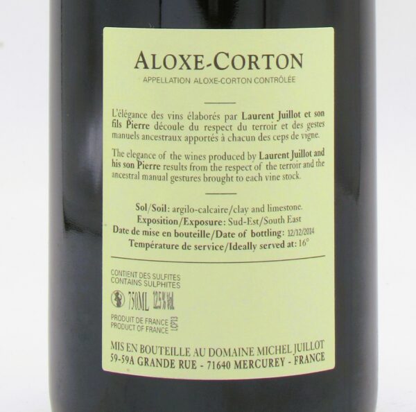 Aloxe Corton Domaine Michel Juillot 2013