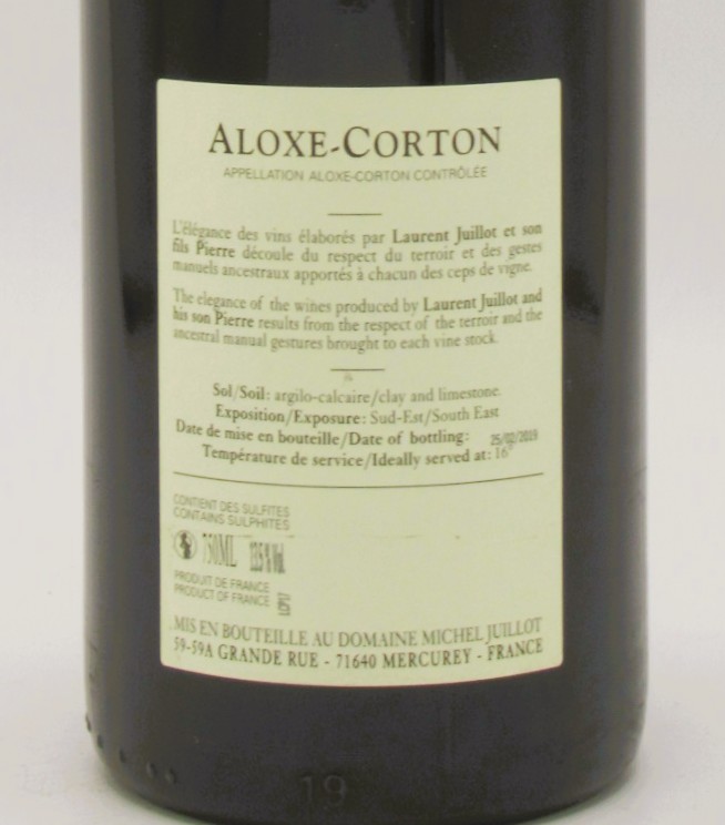 Aloxe Corton Domaine Michel Juillot 2017