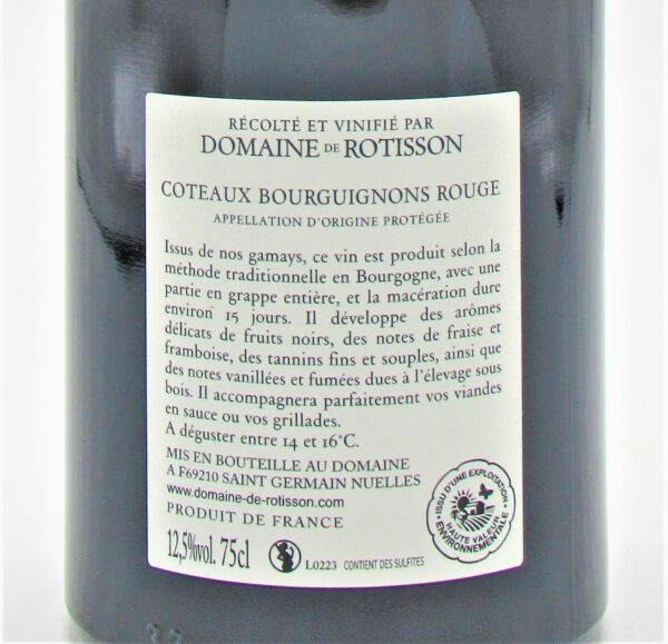 Coteaux Bourguignons De l’Amour et du Vin Domaine Rotisson 2020