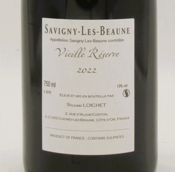 Savigny Les Beaune Vieille Réserve Domaine Sylvain Loichet 2022