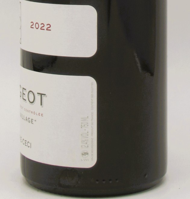 Vougeot Clos du Village Domaine Leymarie-CECI 2022