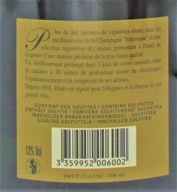  Champagne Deutz Brut Classic Magnum