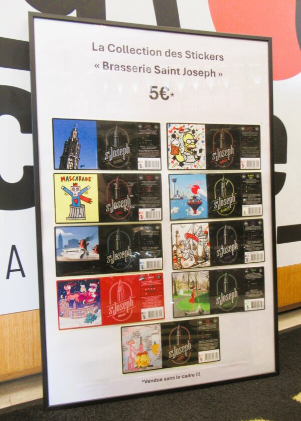 Collection Etiquettes-Stickers Brasserie Saint Joseph X9