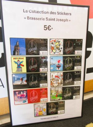 Collection Etiquettes-Stickers Brasserie Saint Joseph X9