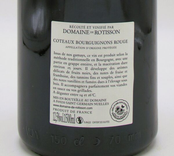Coteaux Bourguignons De l’Amour et du Vin Domaine Rotisson 2022 Magnum