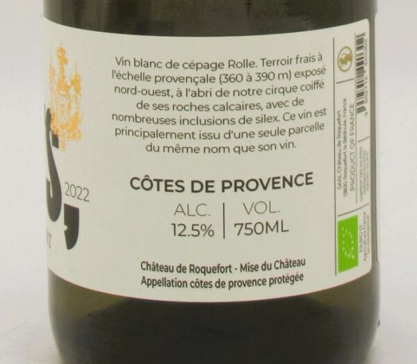 Cotes de Provence Blanc Bio Les Genets Chateau de Roquefort 2022