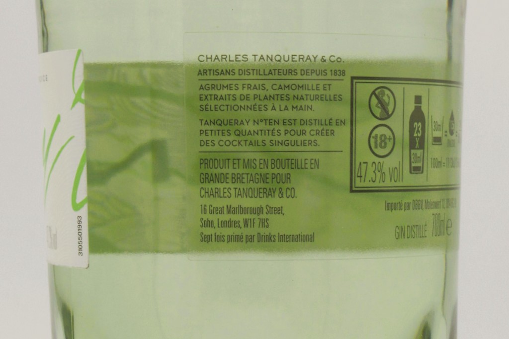 Gin Tanqueray N° Ten