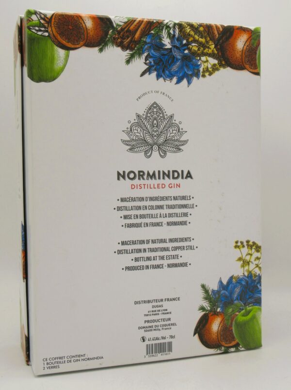 Gin Normandie Normindia Coffret 2 verres