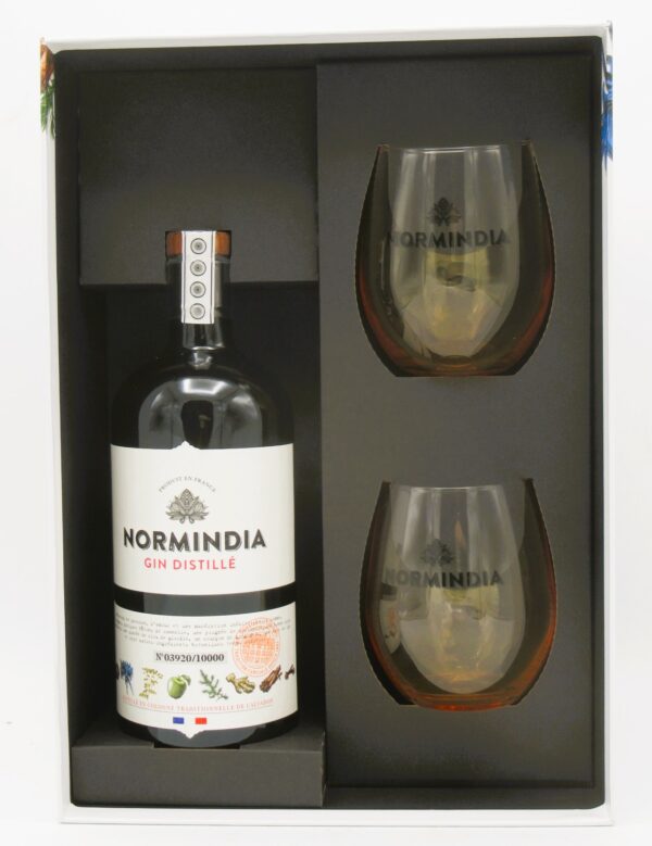 Gin Normandie Normindia Coffret 2 verres