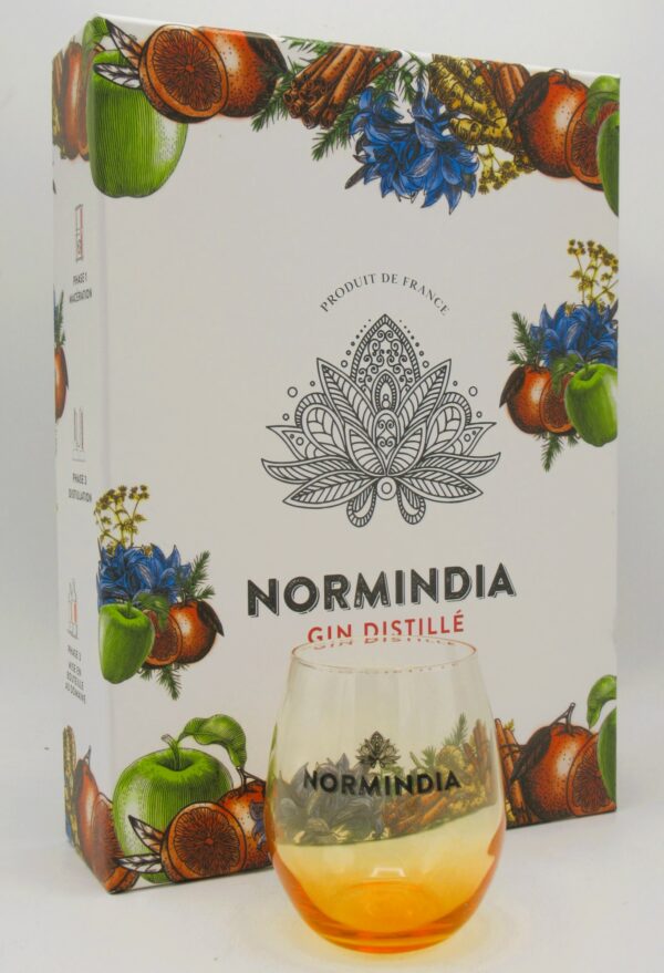 Gin Normandie Normindia Coffret 2 verres