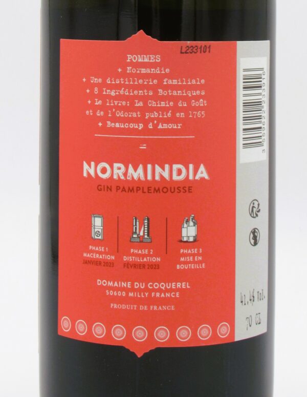 Gin Normandie Normindia Pamplemousse