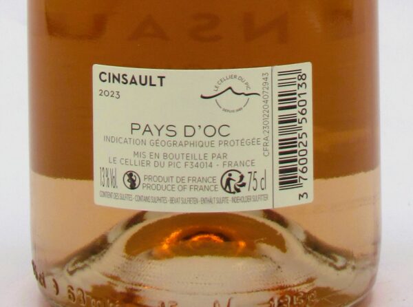 IGP Pays D’oc rosé Cinsault Rouquet’s 2023