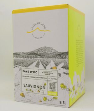 IGP Pays d'Oc Sauvignon Cellier Du Pic 5 litres