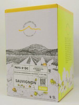 IGP Pays d'Oc Sauvignon Cellier Du Pic 5 litres
