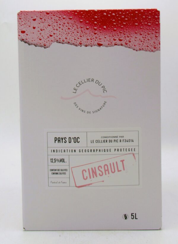IGP Pays d'Oc Cinsault Rosé Cellier du Pic 5 Litres